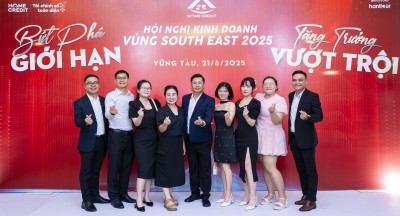 Hanitour đồng hành cùng Home Credit trong Hội nghị Kinh doanh Vùng South East 2025