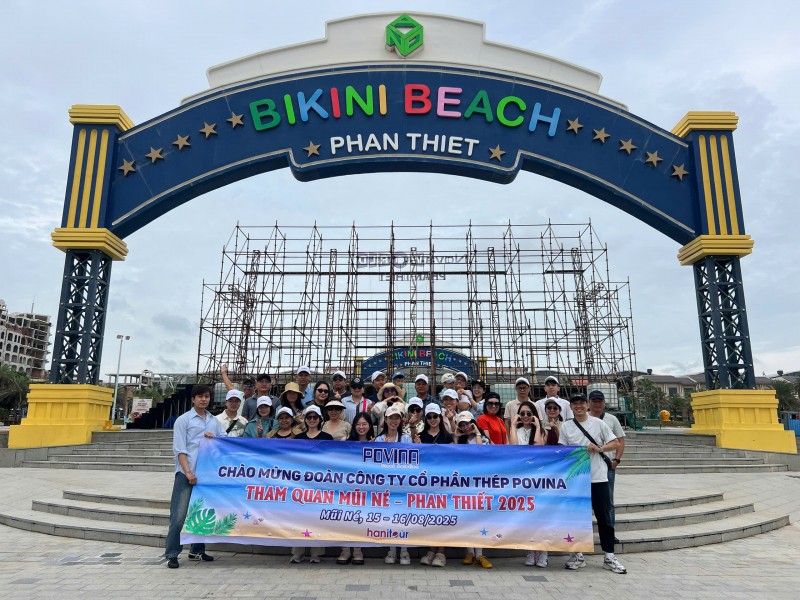 Hanitour đồng hành cùng Thép Povina trong chương trình Tour Phan Thiết - Povina 2025